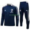 Feyenoord Rotterdam Ensemble Vestes d'Entraînement 21-22 Bleue Pour Homme